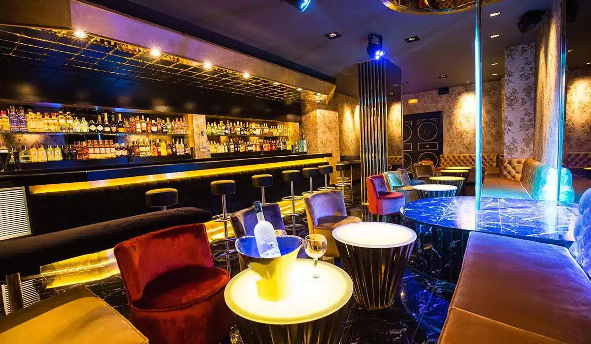 VIP strip club atmosphere for stag groups in Barcelona